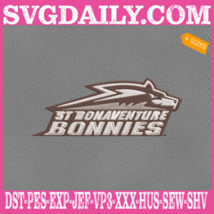 St Bonaventure Bonnies Embroidery Files, Sport Team Embroidery Machine, NCAAM Embroidery Design, Embroidery Design Instant Download