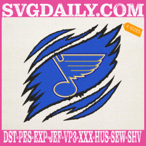 St. Louis Blues Embroidery Design, Blues Embroidery Design, Hockey Embroidery Design, NHL Embroidery Design, Embroidery Design