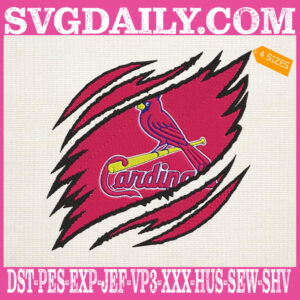 St. Louis Cardinals Embroidery Design, Cardinals Embroidery Design, Baseball Embroidery Design, MLB Embroidery Design, Embroidery Design