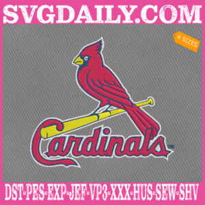 St. Louis Cardinals Logo Embroidery Machine, Baseball Logo Embroidery Files, MLB Sport Embroidery Design, Embroidery Design Instant Download