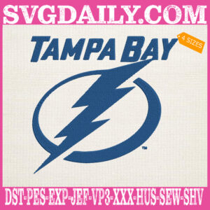 Tampa Bay Lightning Embroidery Files, Sport Team Embroidery Machine, NHL Embroidery Design, Embroidery Design Instant Download