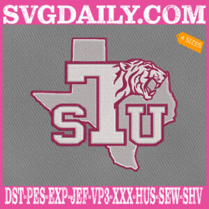 Texas Southern Tigers Embroidery Files, Sport Team Embroidery Machine, NCAAM Embroidery Design, Embroidery Design Instant Download