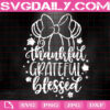 Thankful Grateful Blessed Svg, Disney Fall Svg, Minnie Pumpkin Thanksgiving Svg, Svg Png Dxf Eps AI Instant Download