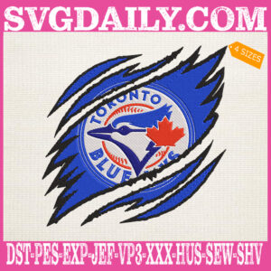 Toronto Blue Jays Embroidery Design, Blue Jays Embroidery Design, Baseball Embroidery Design, MLB Embroidery Design, Embroidery Design