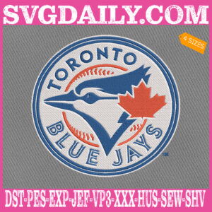 Toronto Blue Jays Logo Embroidery Machine, Baseball Logo Embroidery Files, MLB Sport Embroidery Design, Embroidery Design Instant Download
