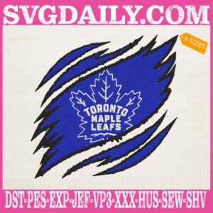 Toronto Maple Leafs Embroidery Design, Maple Leafs Embroidery Design, Hockey Embroidery Design, NHL Embroidery Design, Embroidery Design
