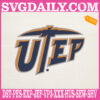 UTEP Miners Embroidery Machine, Football Team Embroidery Files, NCAAF Embroidery Design, Embroidery Design Instant Download