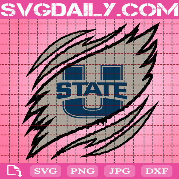 Utah State Aggies Claws Svg, Football Svg, Football Team Svg, NCAAF Svg, NCAAF Logo Svg, Sport Svg, Instant Download