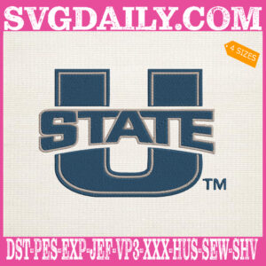 Utah State Aggies Embroidery Machine, Football Team Embroidery Files, NCAAF Embroidery Design, Embroidery Design Instant Download