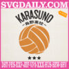 Volleyball Haikyuu Logo Embroidery Design, Team Karasuno Logo Embroidery Design, Karasuno Logo Embroidery Design, Volleyball Logo Embroidery Design