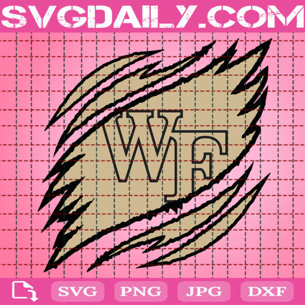 Wake Forest Demon Deacons Claws Svg, Football Svg, Football Team Svg, NCAAF Svg, NCAAF Logo Svg, Sport Svg, Instant Download