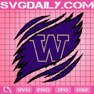 Washington Huskies Claws Svg, Football Svg, Football Team Svg, NCAAF Svg, NCAAF Logo Svg, Sport Svg, Instant Download