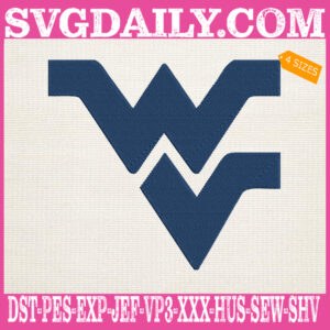 West Virginia Mountaineers Embroidery Machine, Football Team Embroidery Files, NCAAF Embroidery Design, Embroidery Design Instant Download