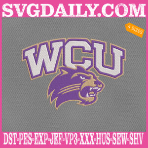 Western Carolina Catamounts Embroidery Files, Sport Team Embroidery Machine, NCAAM Embroidery Design, Embroidery Design Instant Download