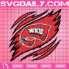 Western Kentucky Hilltoppers Claws Svg, Football Svg, Football Team Svg, NCAAF Svg, NCAAF Logo Svg, Sport Svg, Instant Download