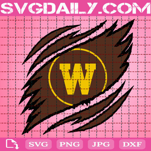 Western Michigan Broncos Claws Svg, Football Svg, Football Team Svg, NCAAF Svg, NCAAF Logo Svg, Sport Svg, Instant Download
