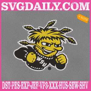 Wichita State Shockers Embroidery Files, Sport Team Embroidery Machine, NCAAM Embroidery Design, Embroidery Design Instant Download