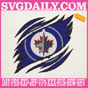 Winnipeg Jets Embroidery Design, Jets Embroidery Design, Hockey Embroidery Design, NHL Embroidery Design, Embroidery Design