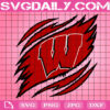Wisconsin Badgers Claws Svg, Football Svg, Football Team Svg, NCAAF Svg, NCAAF Logo Svg, Sport Svg, Instant Download