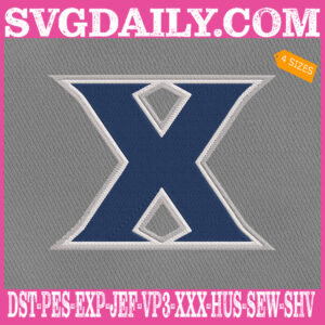 Xavier Musketeers Embroidery Files, Sport Team Embroidery Machine, NCAAM Embroidery Design, Embroidery Design Instant Download