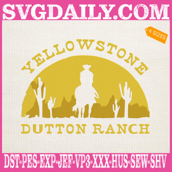 Yellowstone Dutton Ranch Embroidery Files, Dutton Ranch Series Logo Embroidery Machine, Dutton Ranch Machine Embroidery Pattern