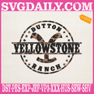 Yellowstone Dutton Ranch Logo Embroidery Files, Yellowstone Dutton Ranch Embroidery Machine, Yellowstone Logo Machine Embroidery Pattern