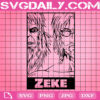 Zeke Svg, Zeke Yeager Svg, Zeke Titan Svg, Attack On Titan Svg, Anime Cartoon Svg, Anime Svg, Instant Download