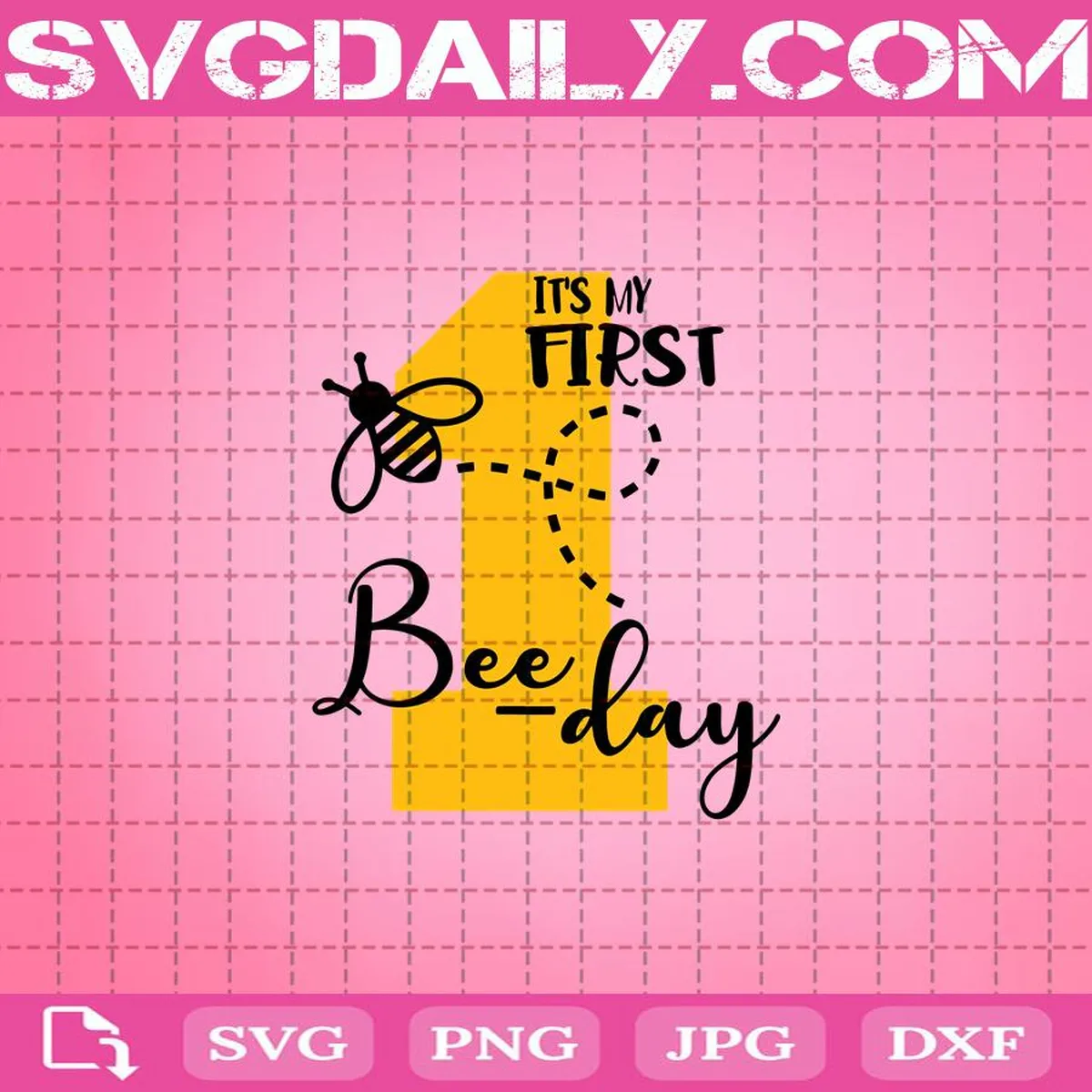 1st Bee Day Birthday Svg, My First Birthday Svg, 1st Birthday Svg, Bee Birthday Svg, Bee Svg, Birthday Svg