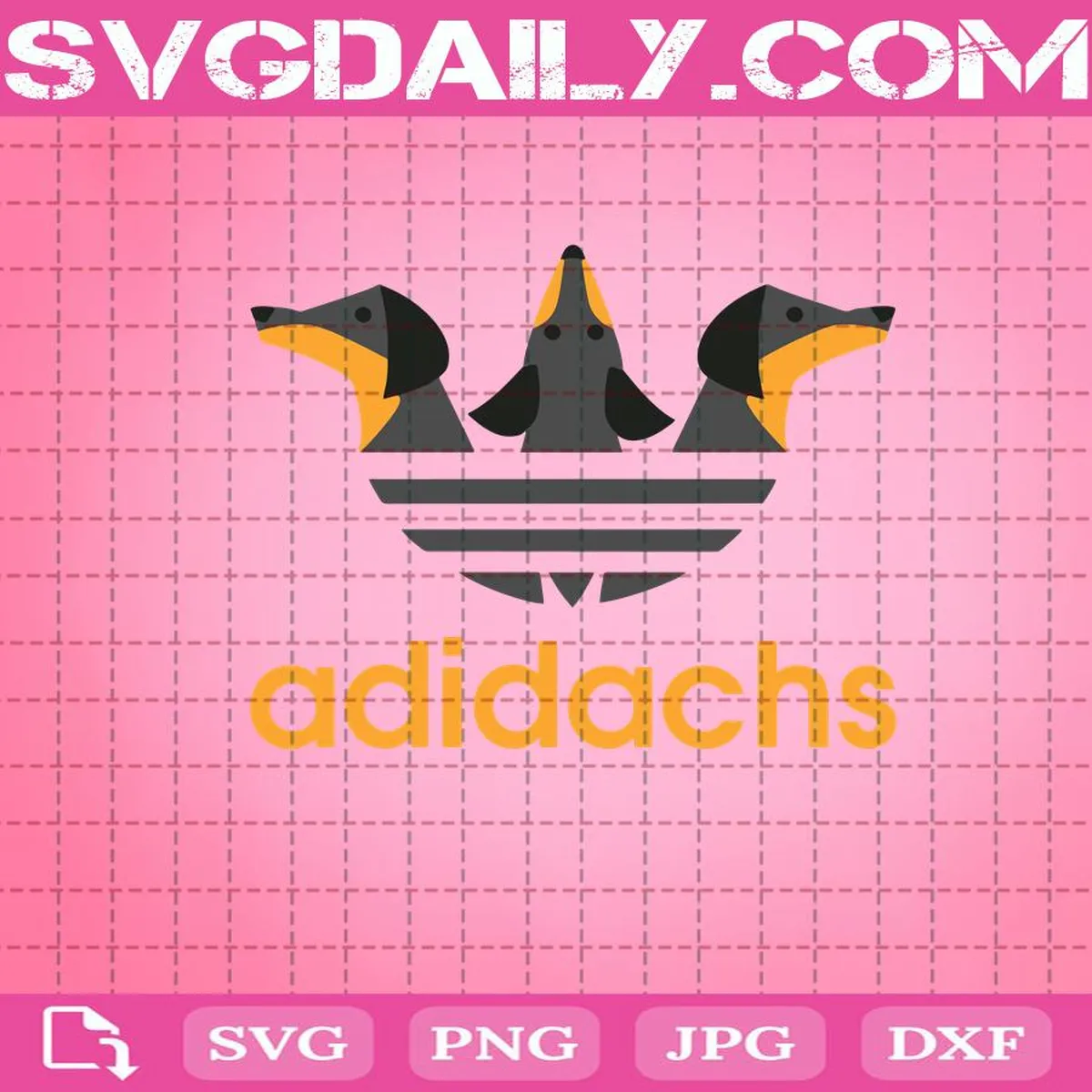 Adidas Adidachs Dachshund Funny Svg, Adidachs Svg, Adidachs Dachshund Svg, Svg Png Dxf Eps Cut File Instant Download