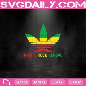Adidas Logo Roots Rock Reggae Svg, Roots Svg, Rock Svg, Reggae Svg, Cannabis Svg, Weed Svg, Svg Png Dxf Eps Download Files