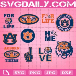 Auburn Tigers Svg, NCAA Svg Bundle, Sport Logo Svg, NCAA Svg, Logo NCAA Svg, Sport Svg