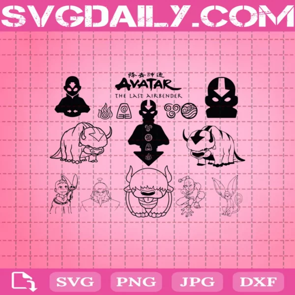 Avatar The Last Airbender Svg Bundle, The Last Airbender Svg, Aang Appa Svg, Avatar Svg, Anime Svg, Svg Png Dxf Eps AI Instant Download
