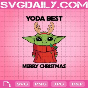 Baby Yoda Christmas Star Wars The Mandalorian Svg, Yoda Best Merry Christmas Svg, Baby Yoda Svg, Merry Christmas Svg