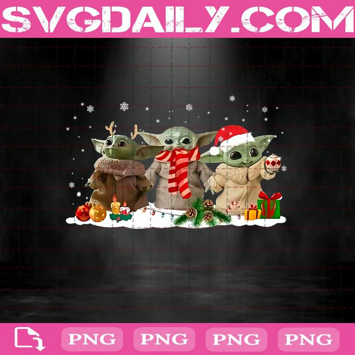 Baby Yoda Merry Christmas Png, Baby Yoda Santa Christmas Png, Baby Yoda Png, Merry Christmas Png, Digital File