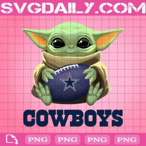 Baby Yoda With Dallas Cowboys Png, Football Png, Cowboys Png, Baby Yoda Png, NFL Png, Png Files