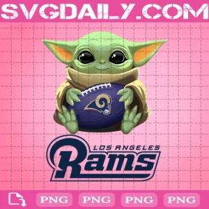 Baby Yoda With Los Angeles Rams Png, Football Png, Rams Png, Baby Yoda Png, NFL Png, Png Files