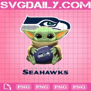 Baby Yoda With Seattle Seahawks Png, Football Png, Seahawks Png, Baby Yoda Png, NFL Png, Png Files