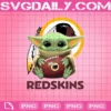 Baby Yoda With Washington Redskins Png, Football Png, Redskins Png, Baby Yoda Png, NFL Png, Png Files