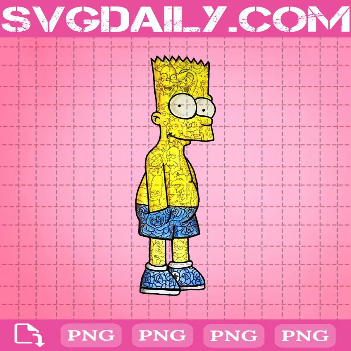 Bart Simpson Png, The Simpson Png, Bart Simpson The Simpsons Png, Png Printable, Instant Download, Digital File