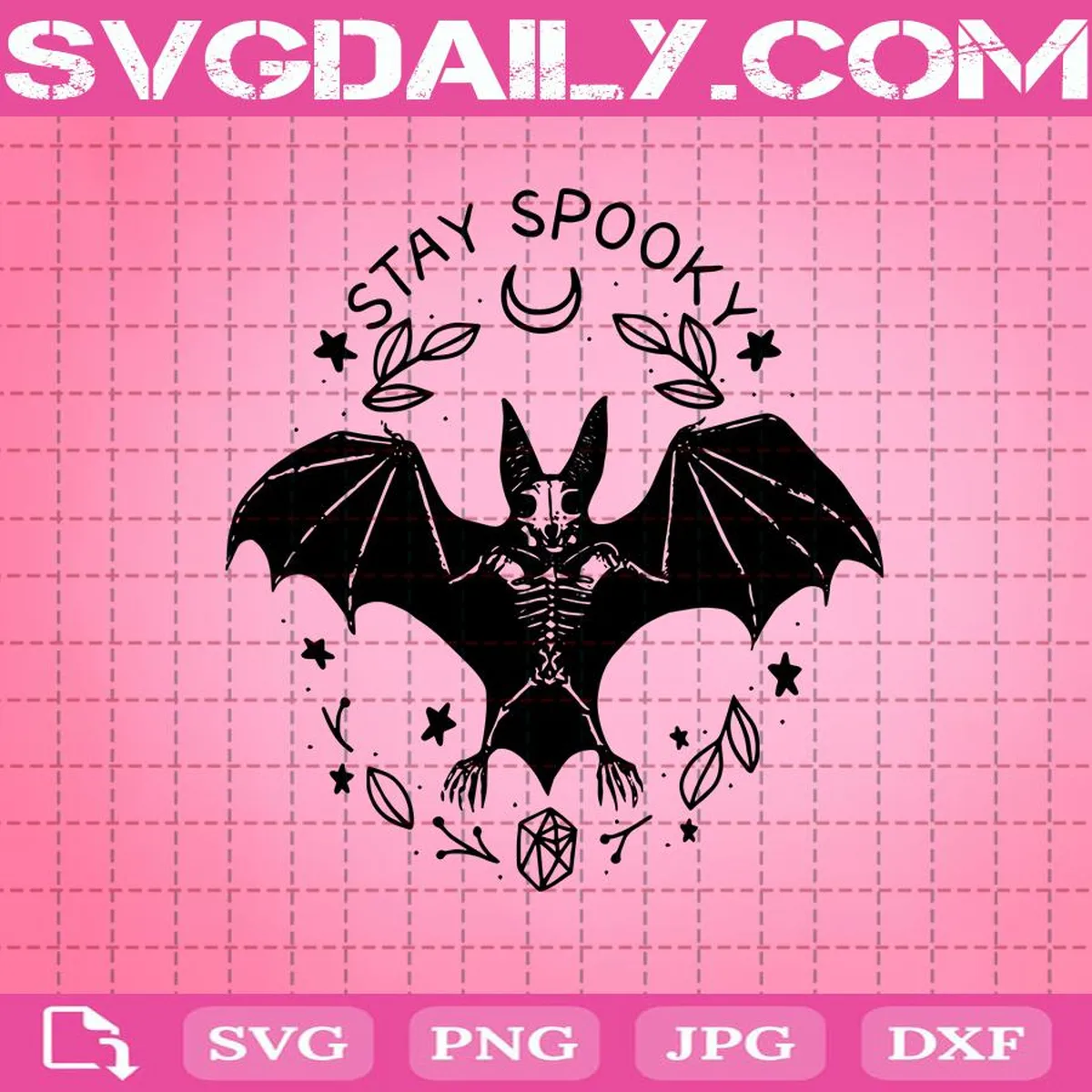 Bat Stay Spooky Scary Svg, Bat Stay Spooky Svg, Stay Spooky Svg, Bat Svg, Bat Skeleton Svg, Halloween Svg