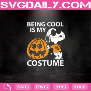 Being Cool Is My Costume Svg, Peanuts Snoopy Cool Halloween Svg, Snoopy Halloween Svg, Snoopy Svg, Pumpkin Svg, Halloween Svg