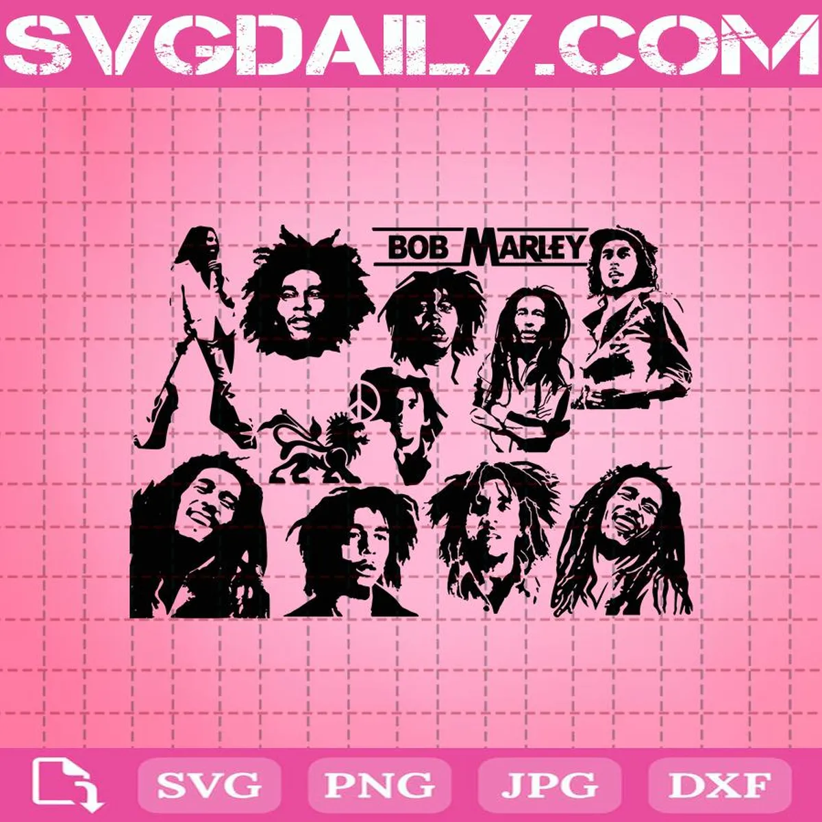 Bob Marley Svg Bundle, Bob Marley Svg, Singer Svg, Music Svg, Svg Png Dxf Eps AI Instant Download