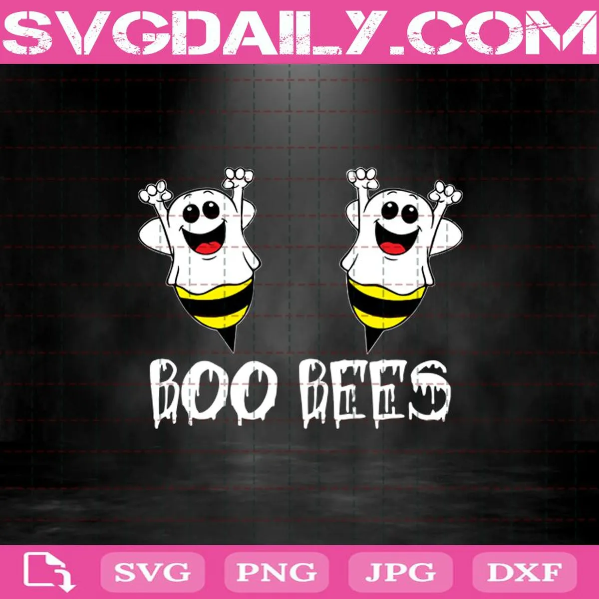 Boo Bees Svg, Halloween Svg, Bee Svg, Ghost Svg, Ghost Svg, Boo Svg, Bee Funny Svg, Horror Svg