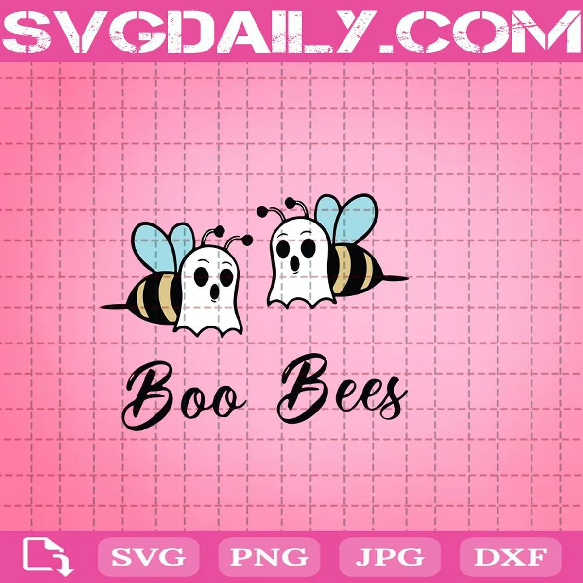 Boo Bees Svg, Halloween Svg, Boo Bees Halloween Svg, Funny Halloween Svg, Boo Svg, Svg Png Dxf Eps AI Instant Download