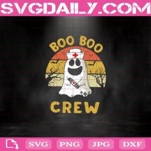 Boo Boo Crew Nurse Svg, Nurse Halloween Svg, Halloween Svg, Boo Boo Crew Svg, Boo Boo Halloween Svg