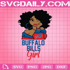 Buffalo Bills Svg, Bills Svg, Black Woman Svg, Strong Woman Svg, Team Sport Girl Svg, Nfl Svg