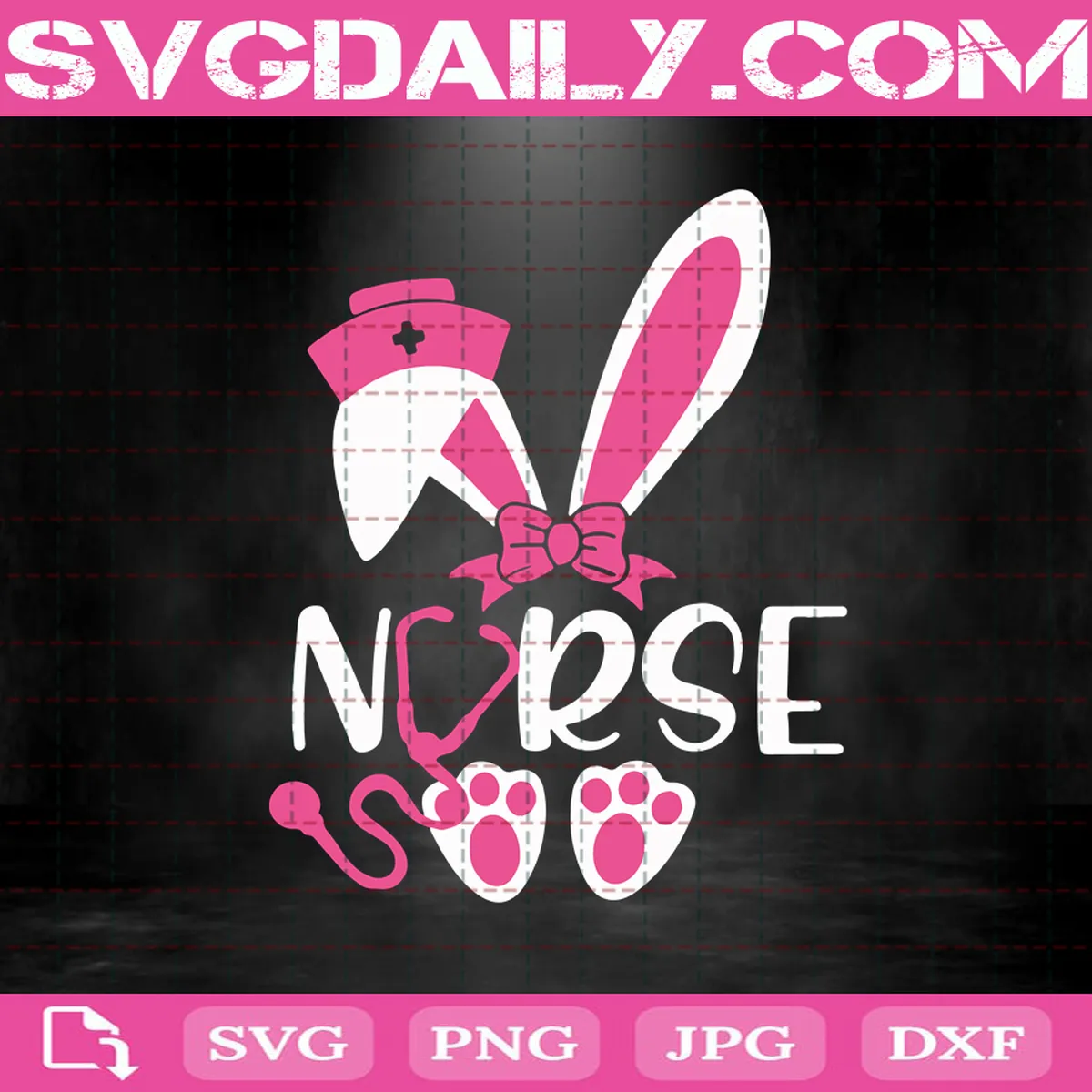Bunny Nurse Svg, Nurse Svg, Bunny Easter Svg, Bunny Svg, Svg Png Dxf Eps AI Instant Download