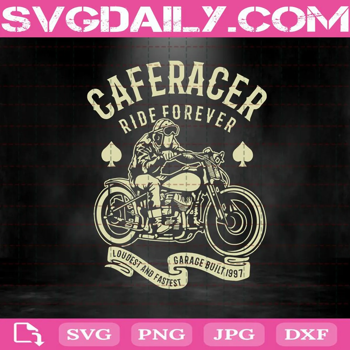 Caferacer Ride Forever Svg, Trending Svg, Caferacer Svg, Racer Svg, Vintage Racer Svg, Retro Racer Svg, Motorcycle Svg