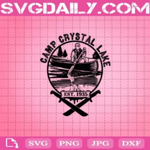 Camp Crystal Lake Svg, Halloween Svg, Camping Svg, Happy Halloween, Halloween Gift, Jason Voorhees Friday The 13th Halloween Svg