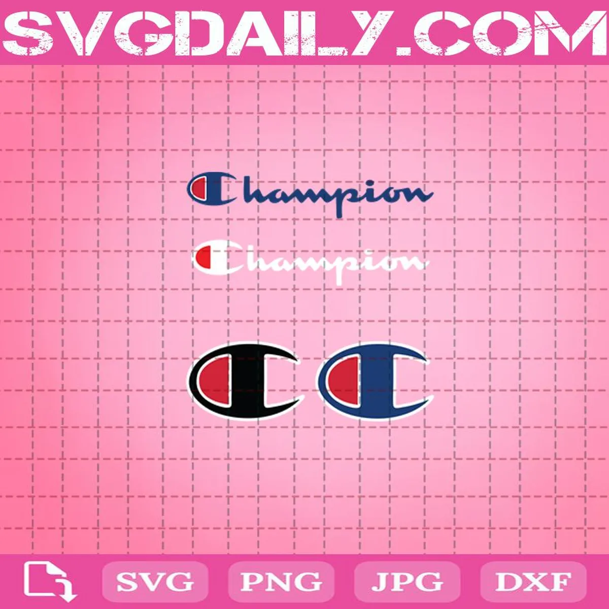 Champion Svg, Champion Logo Svg, Champion Brand Logo Svg, Svg Cricut, Silhouette Svg Files, Cricut Svg